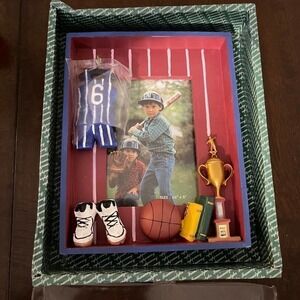 NWT Picture Frame Sports Baseball Theme Embellished Boys Gyft